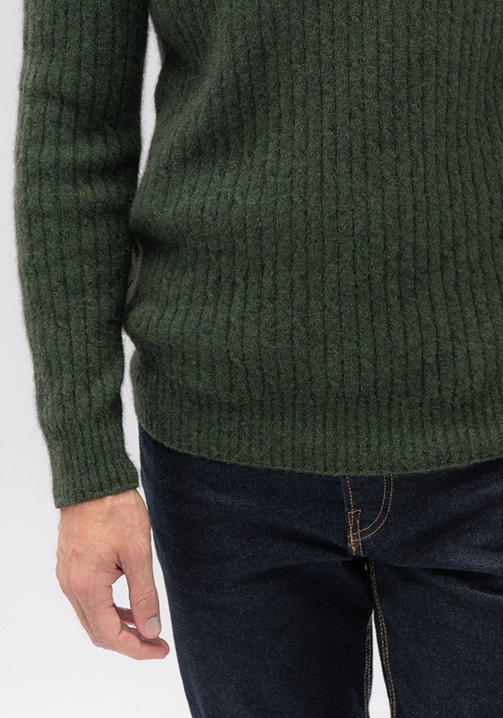 Cable Half Zip Sweater