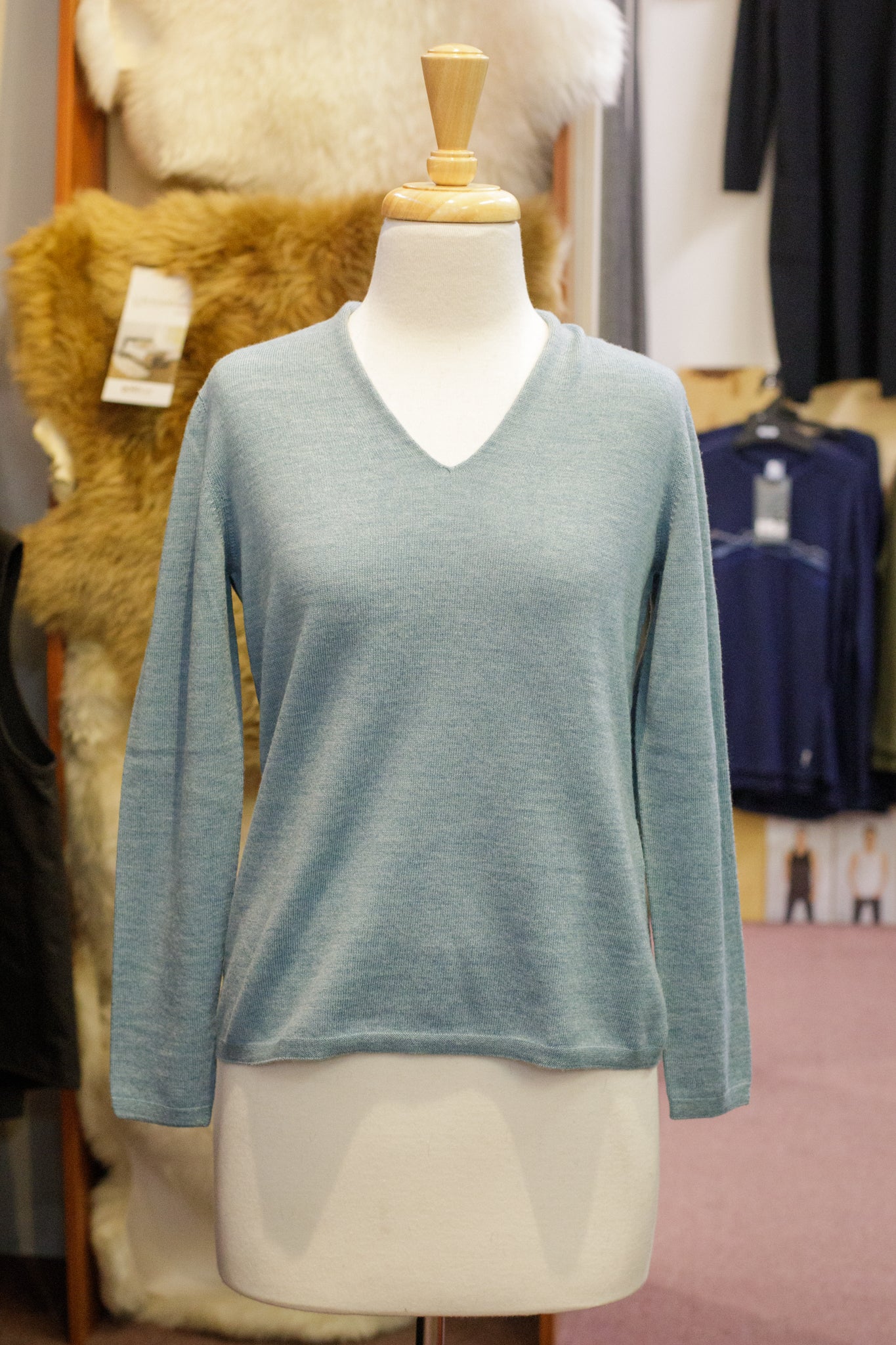 Classic High V Sweater