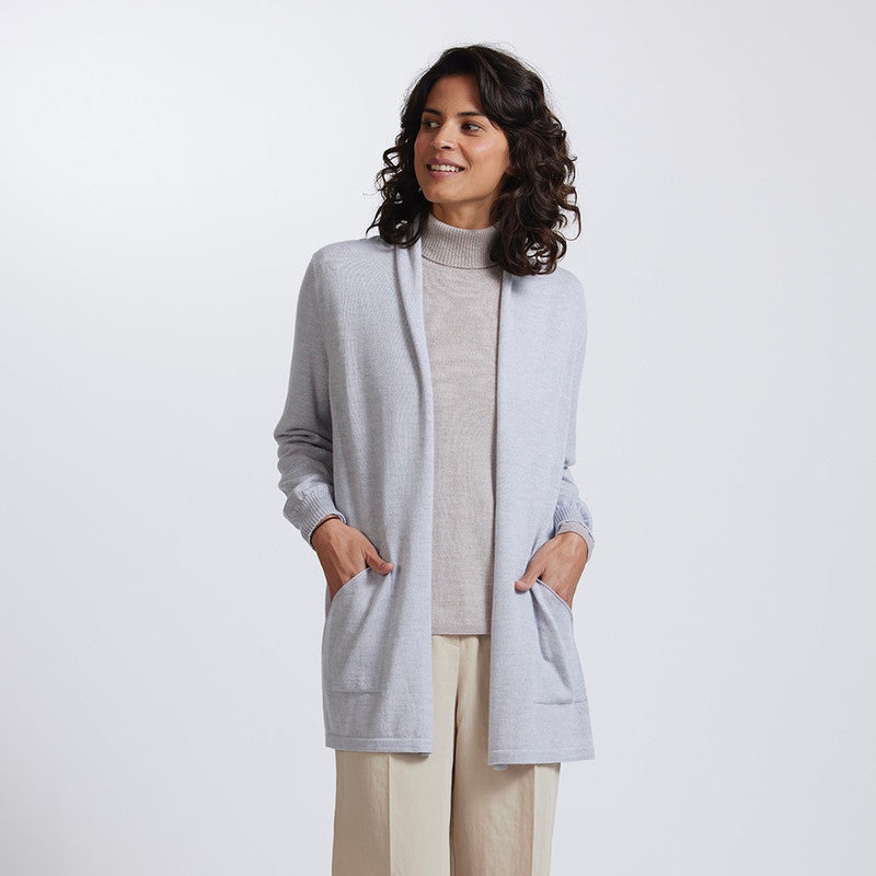 Open Front Longline Cardigan