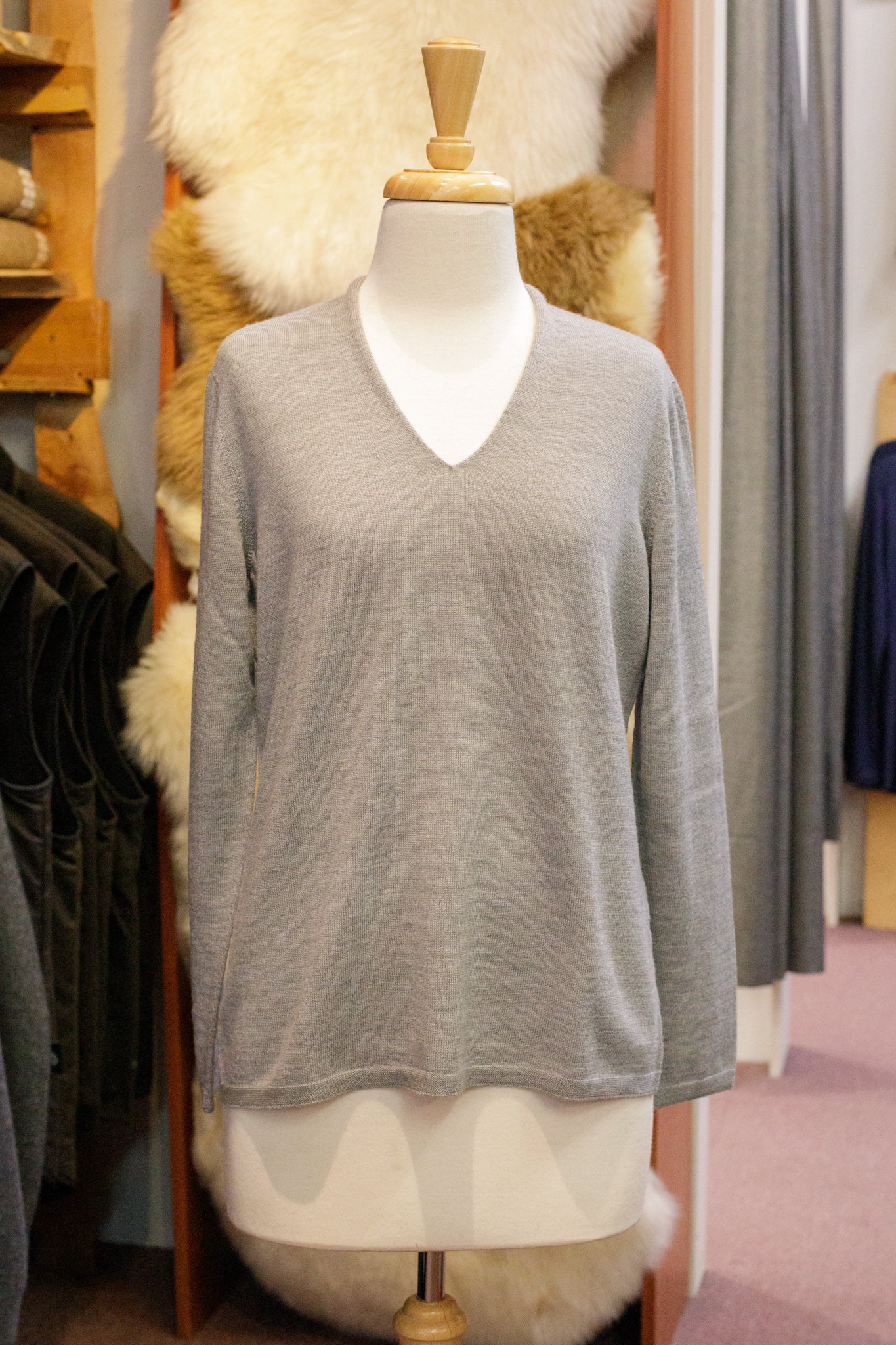 Classic High V Sweater