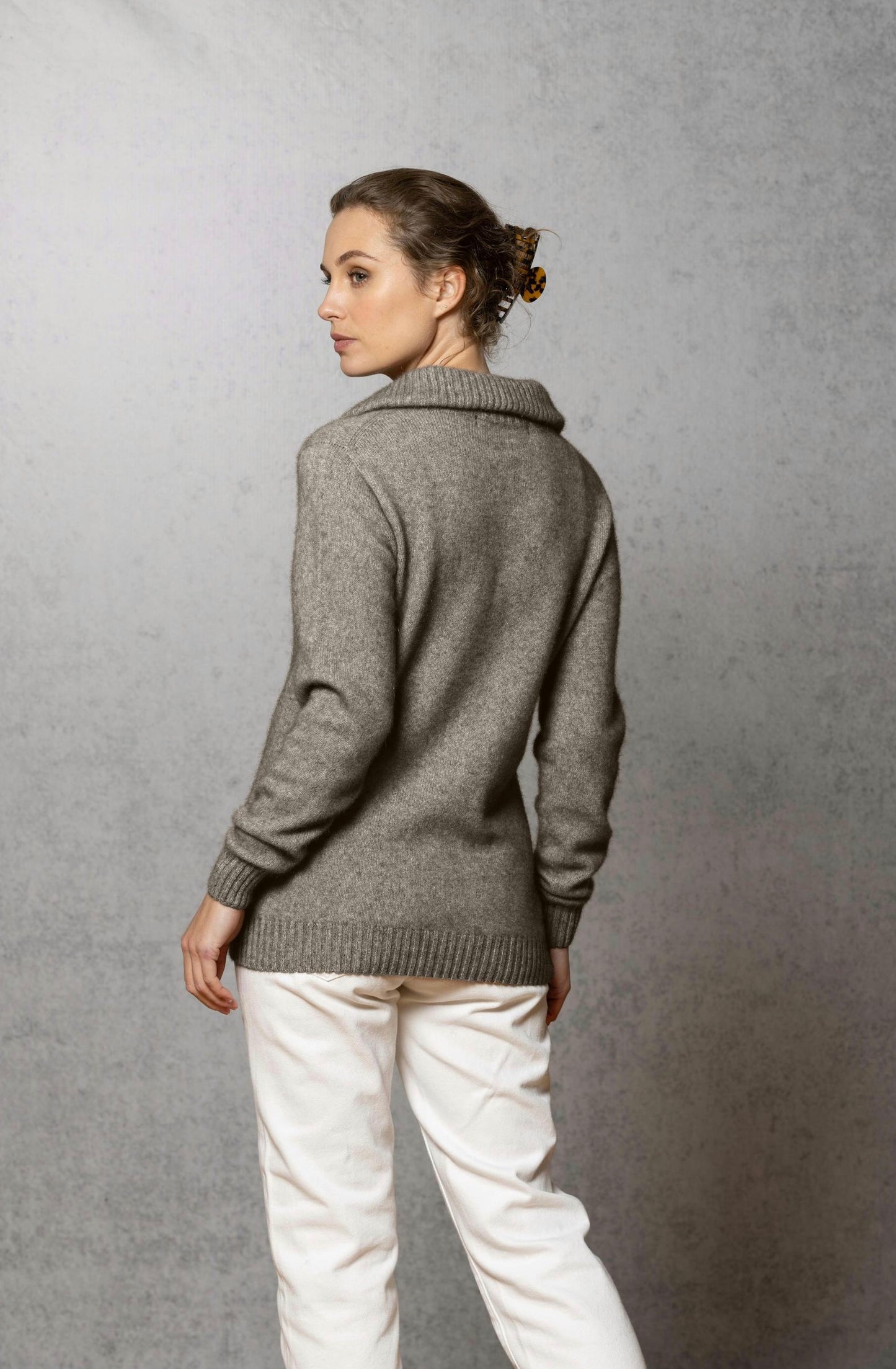 Teak Half Zip Jumper