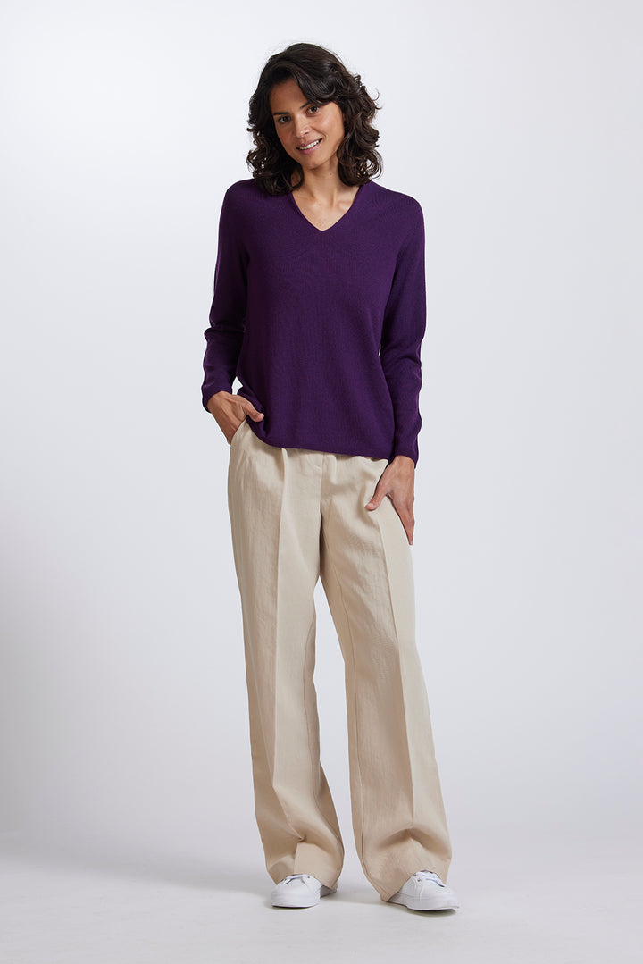 Classic High V Sweater