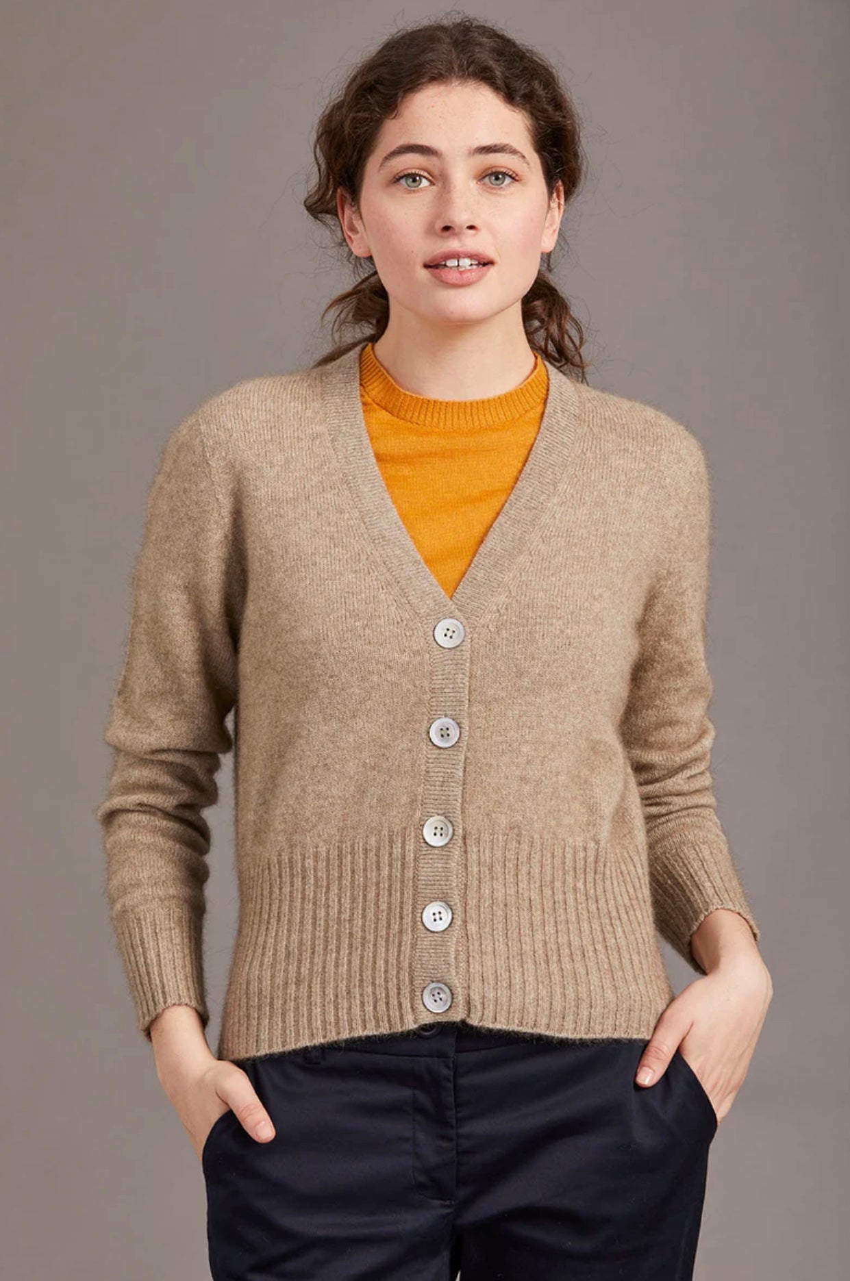Rib Cardigan