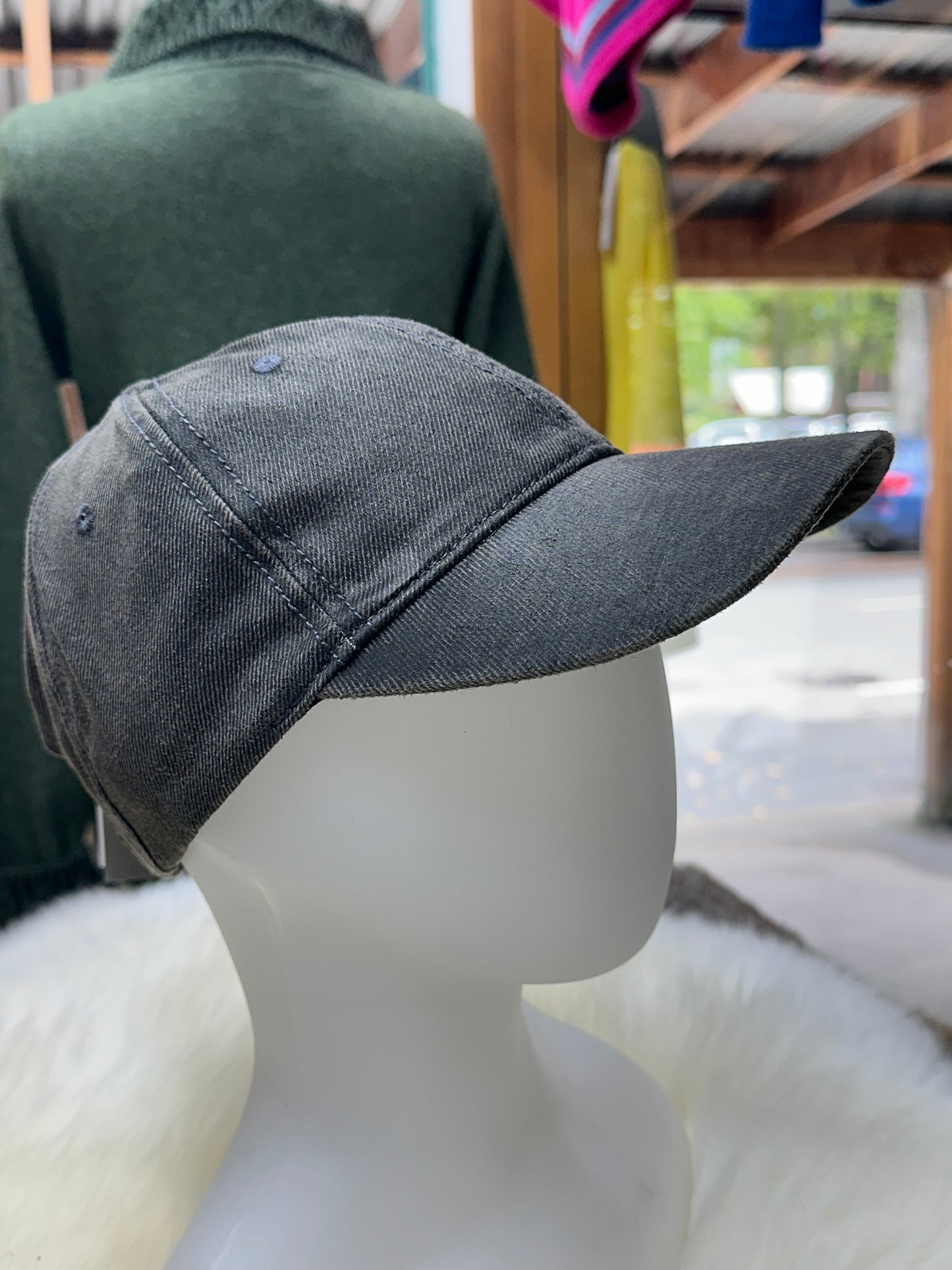 NZ Fern Cap Black Denim
