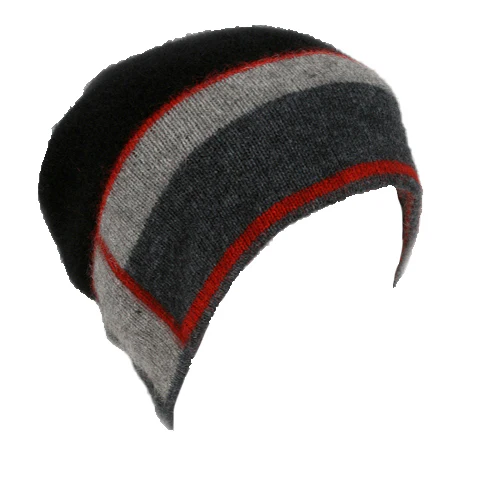 Possum Merino Accent Stripe Beanie