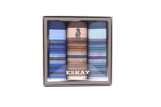 Gift Boxed Men's Hankies 3pk