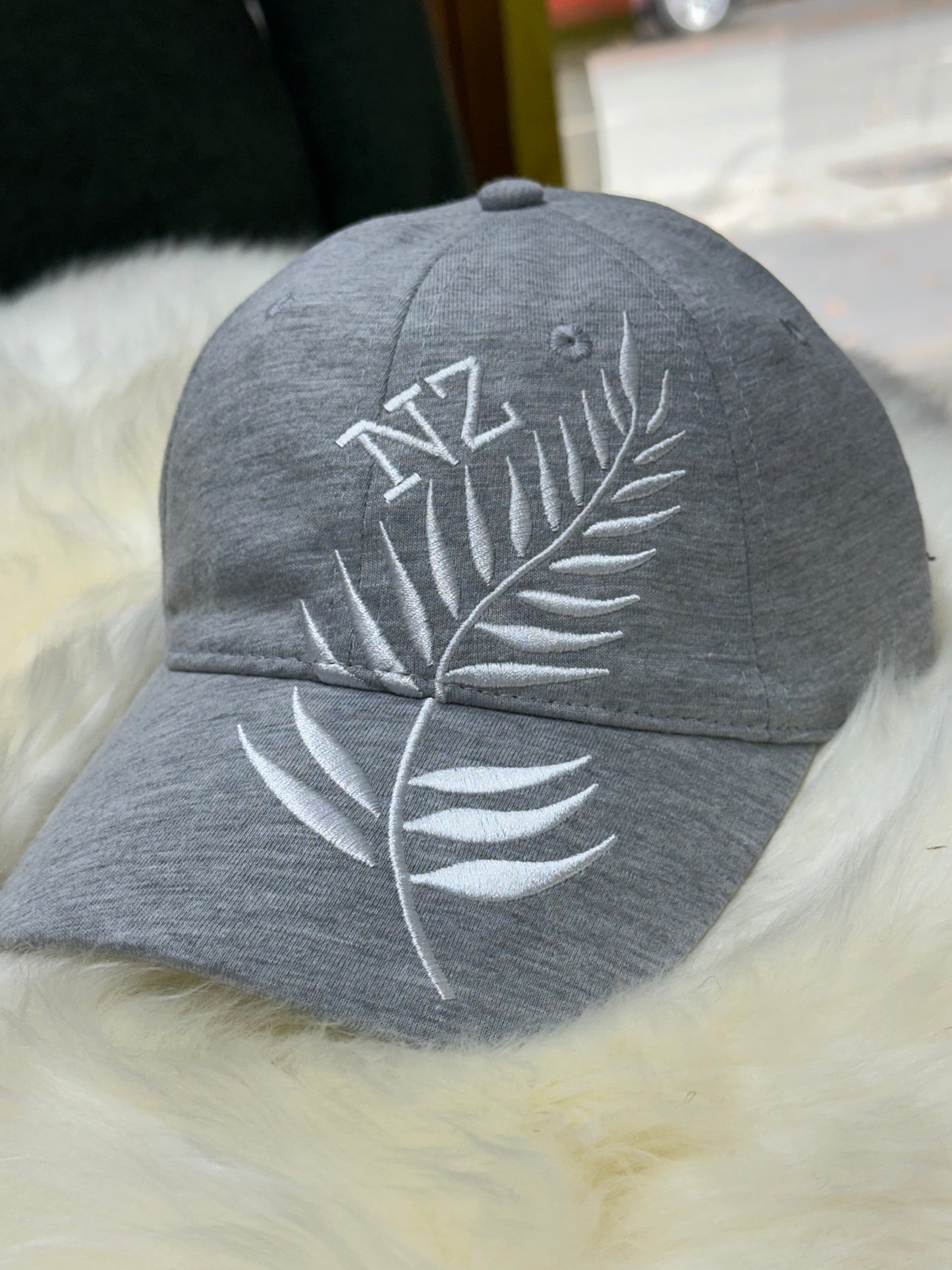 Light Grey NZ Fern Cap