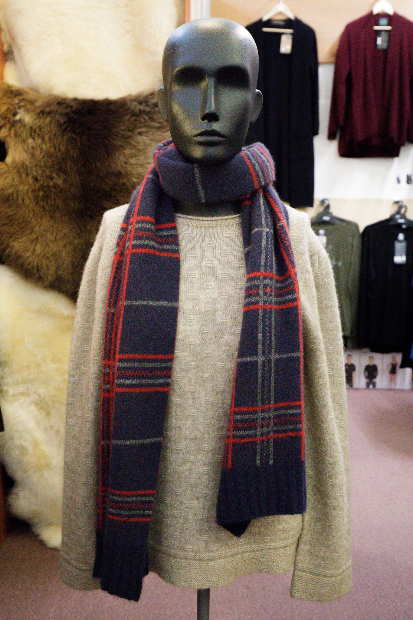 Broad Check Scarf