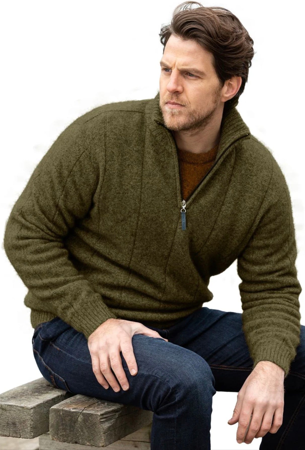 Javelin Zip Neck Jumper