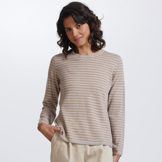 Tuck Stitch Stripe Jumper