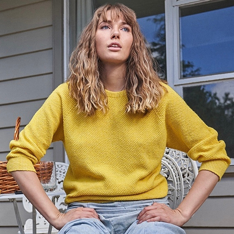Cotton & Merino Penny Textured Jumper