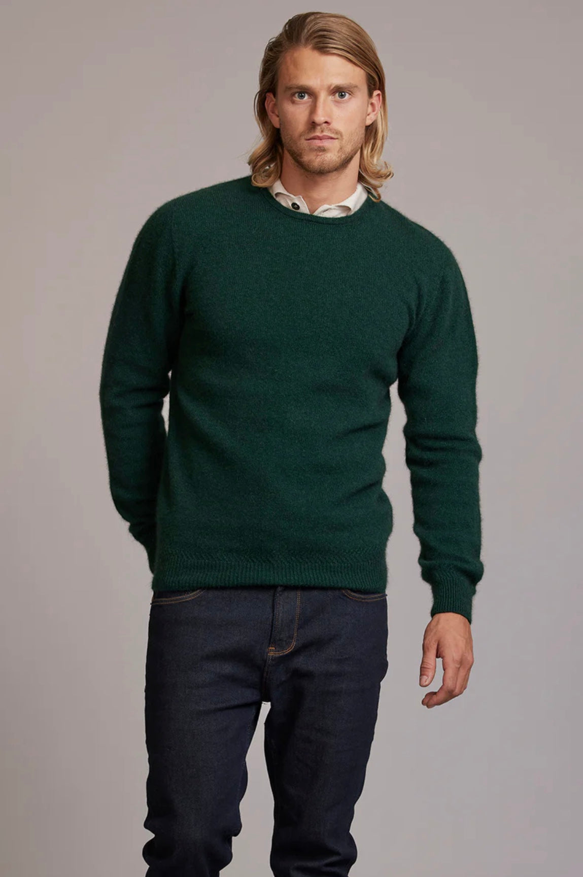 Rack Stitch Crew Neck Jumper