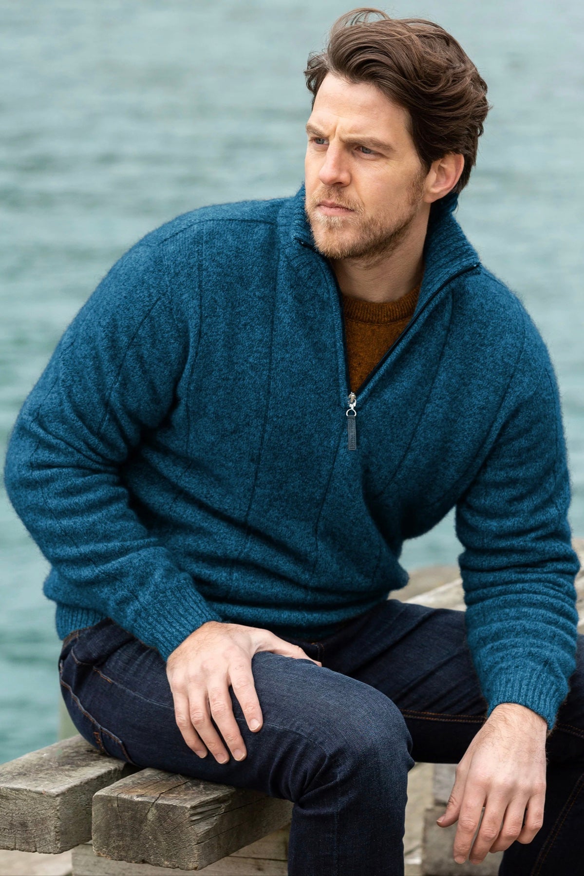Javelin Zip Neck Jumper