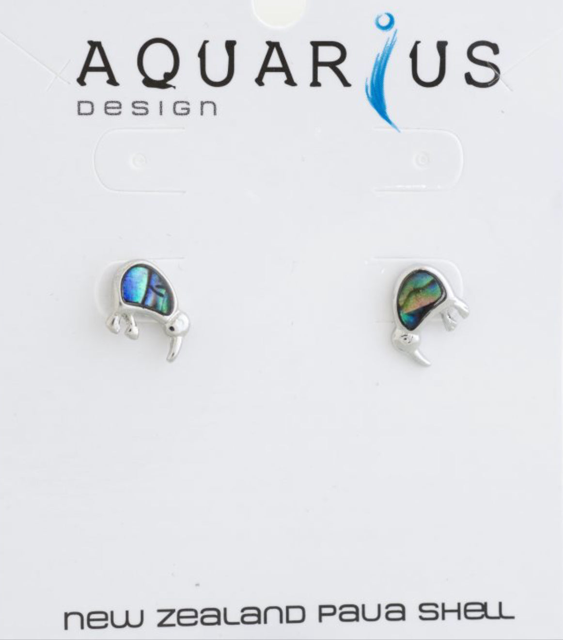 Natural Kiwi Stud Earrings