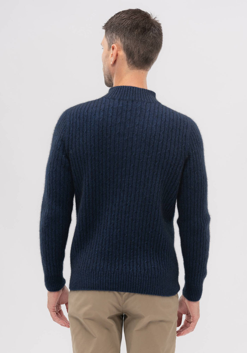 Cable Half Zip Sweater