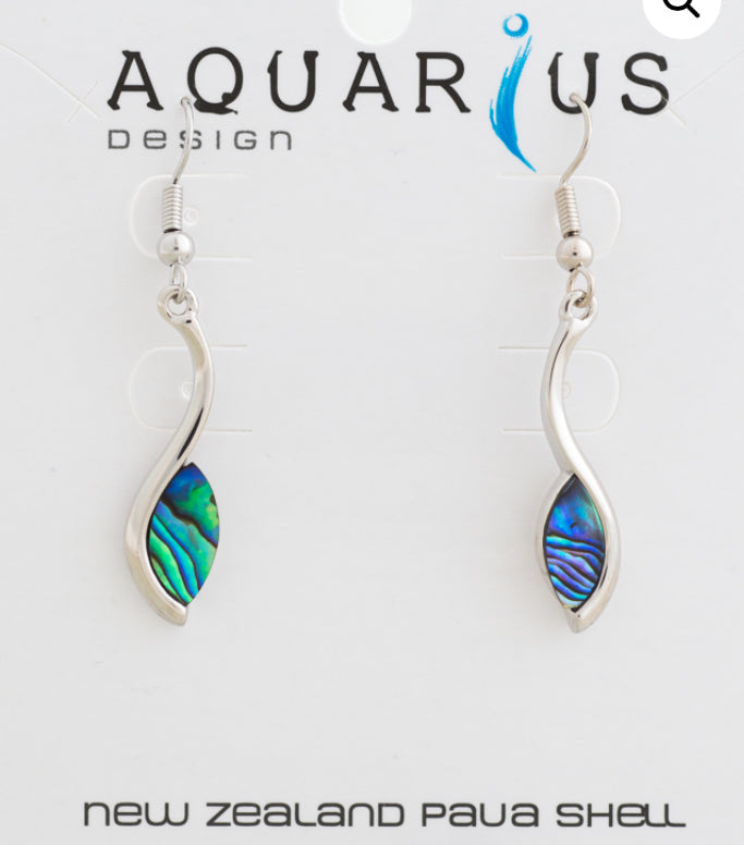 Paua Flowing Petal Earrings