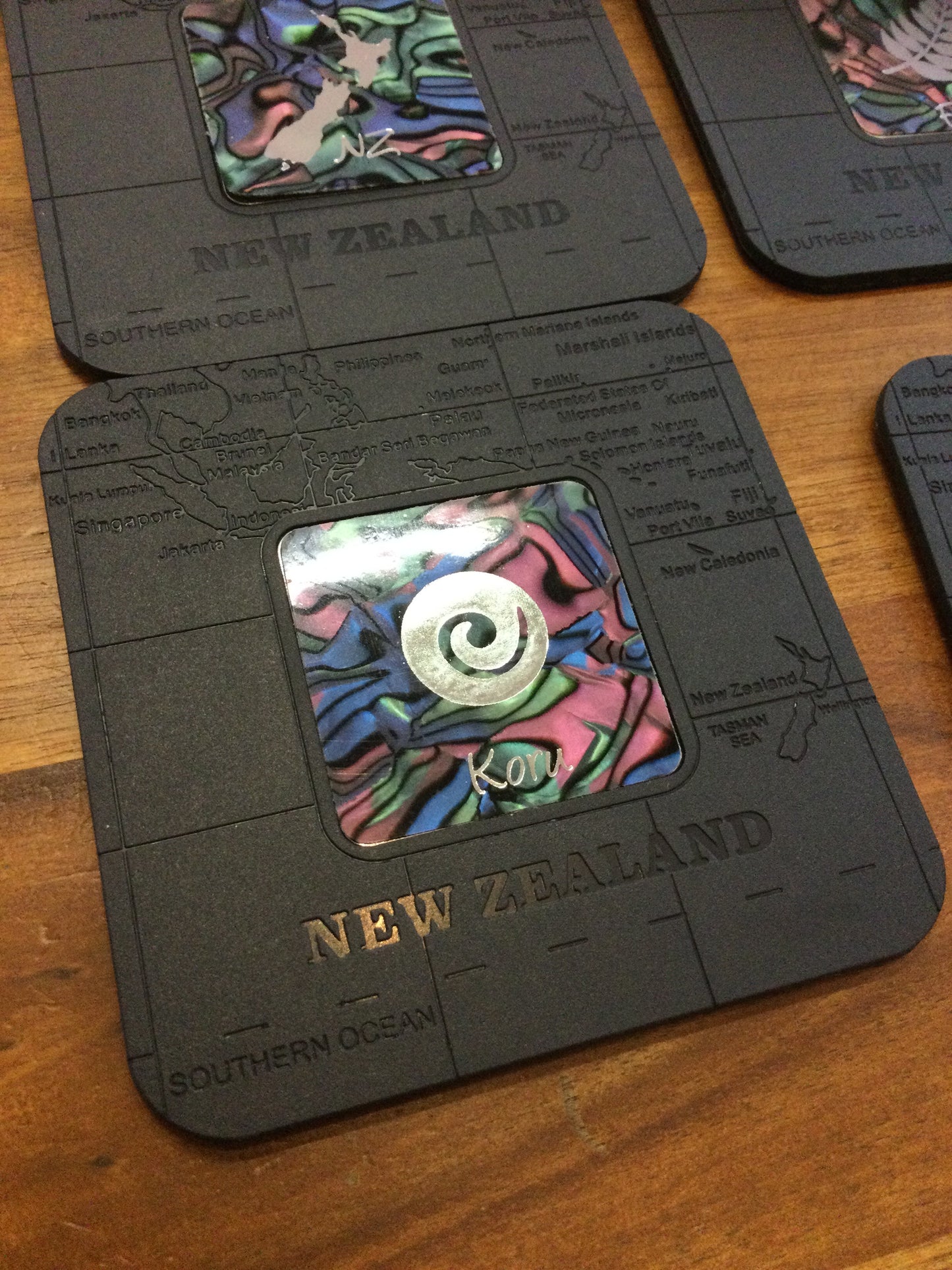 6 Pack Souvenir Coasters Multi