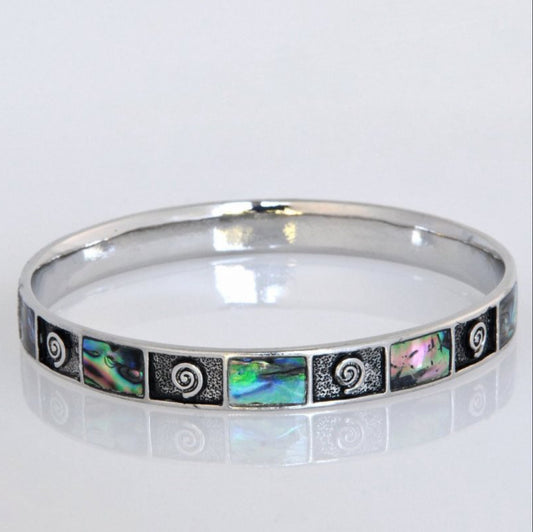 Paua Koru Bangle