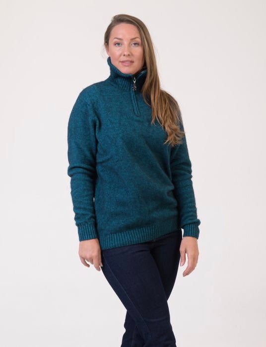 Teak Half Zip Jumper