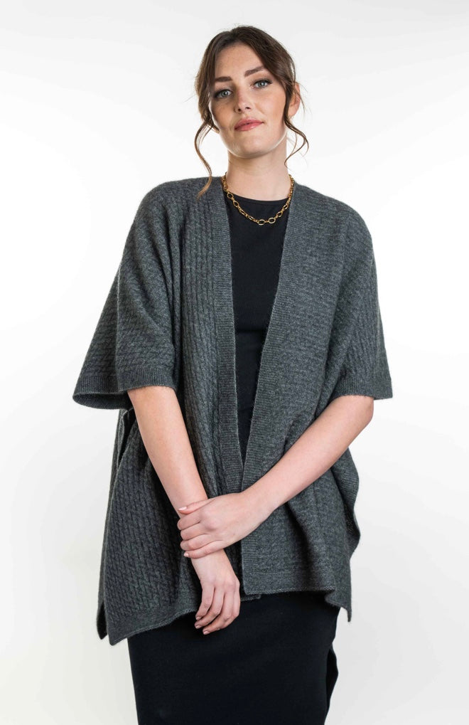 Zig Zag Textured Cape