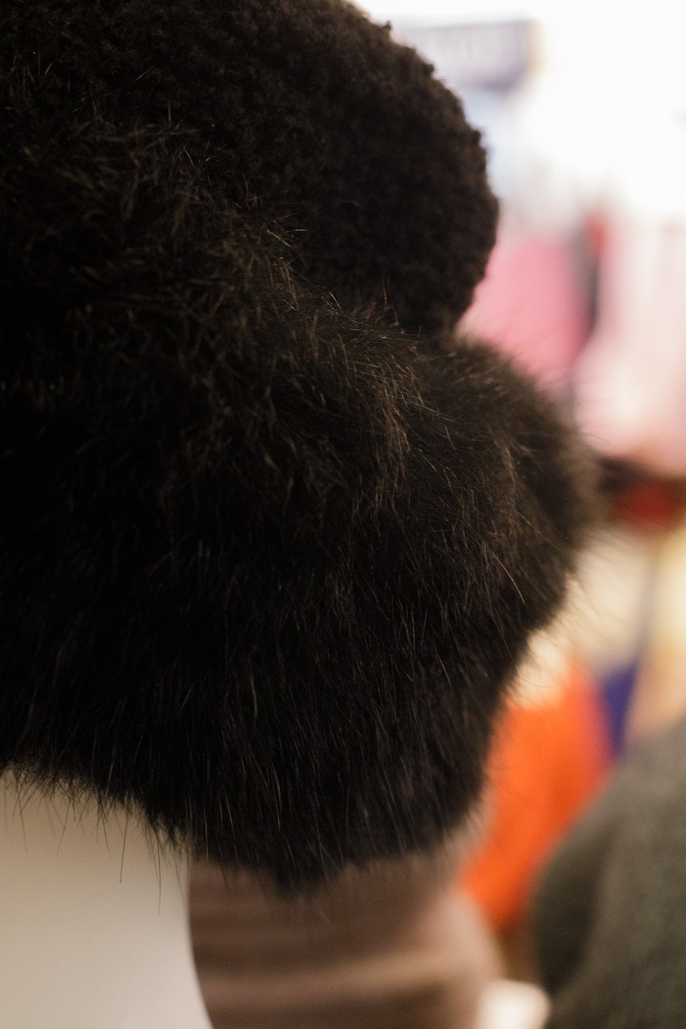 Lambskin & Possum Fur Flat Top Hat