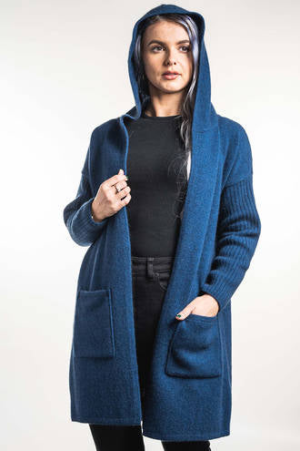 Hooded Longline Cardigan
