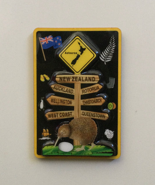 Road Sign Fridge Magnet