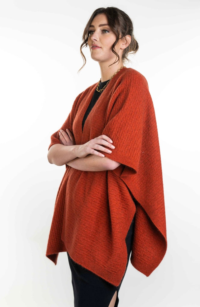 Zig Zag Textured Cape