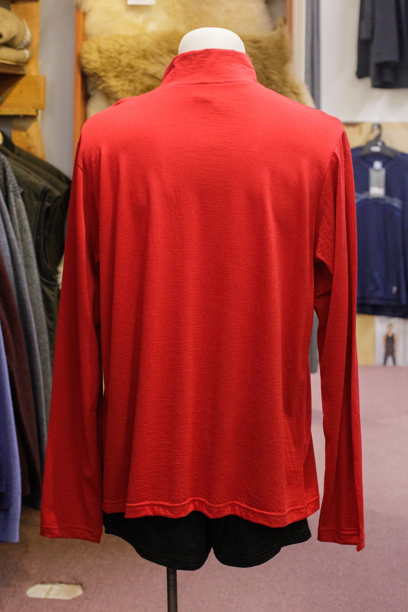Long Sleeve Zip Neck Shirt