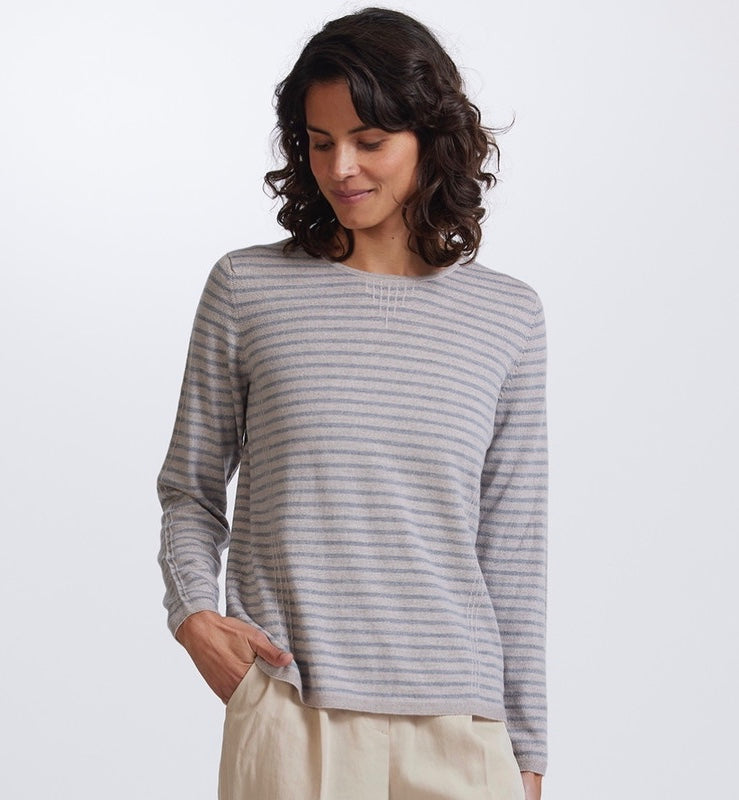Tuck Stitch Stripe Jumper