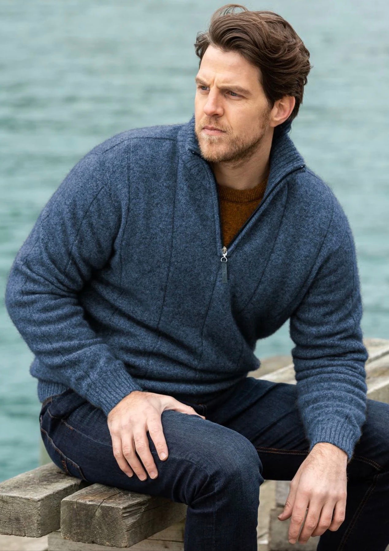 Javelin Zip Neck Jumper