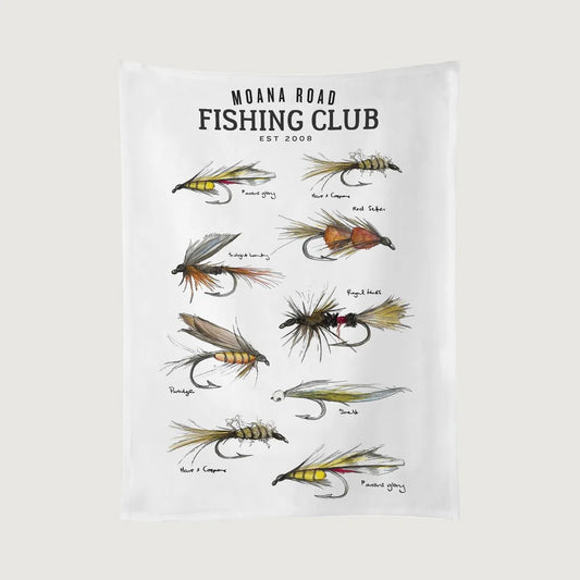 Fishing Club Tea Towel