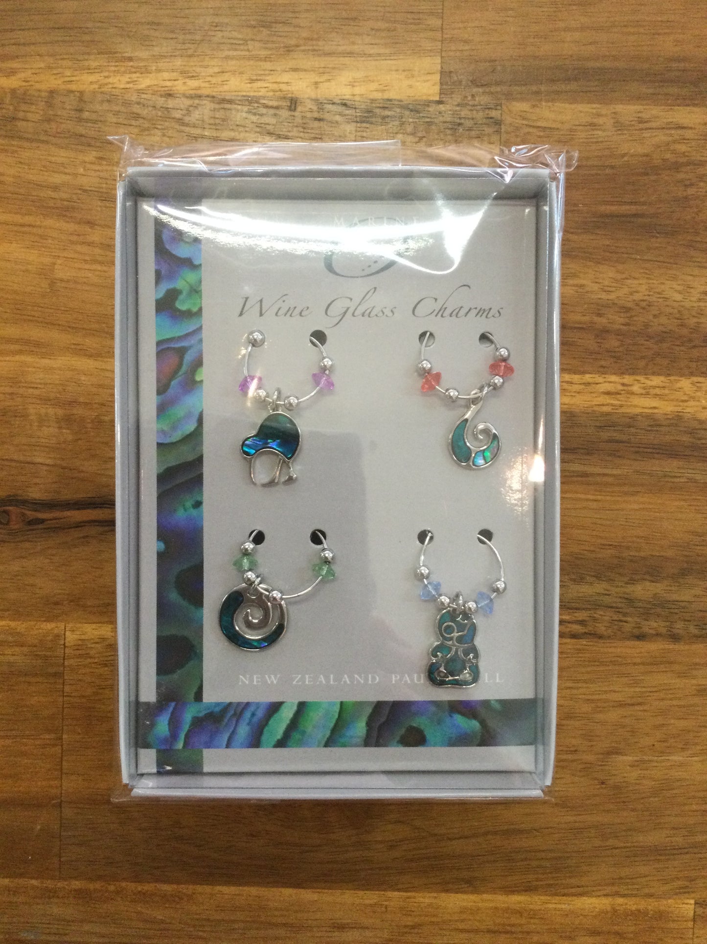 Paua Shell Wine Glass Charms