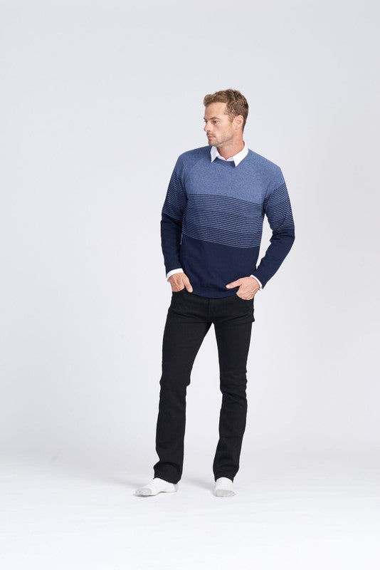 Raglan Graduated Stripe Jumper