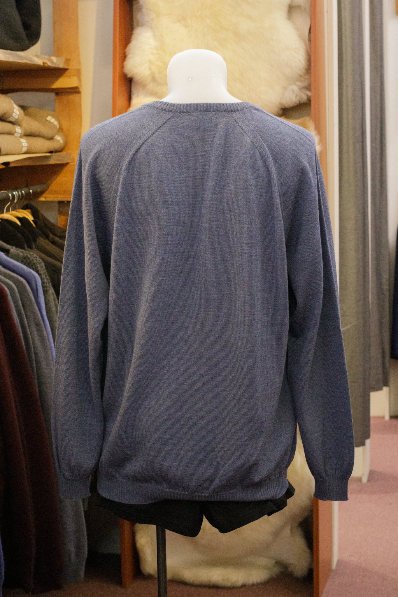 Long Sleeve Raglan V-Neck Sweater