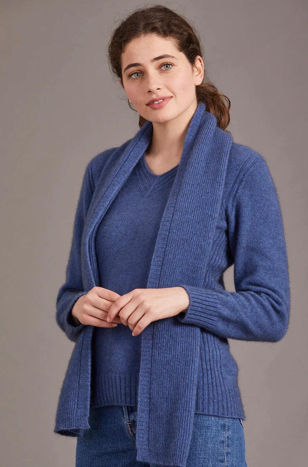 Fine Rib Scarf