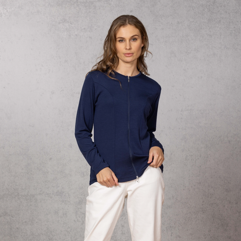 Catherine Zip Cardigan