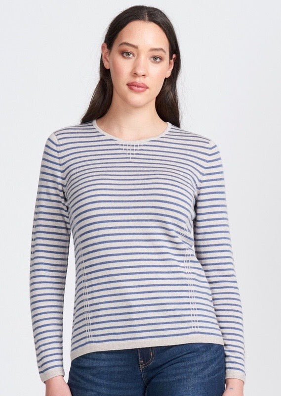 Tuck Stitch Stripe Jumper