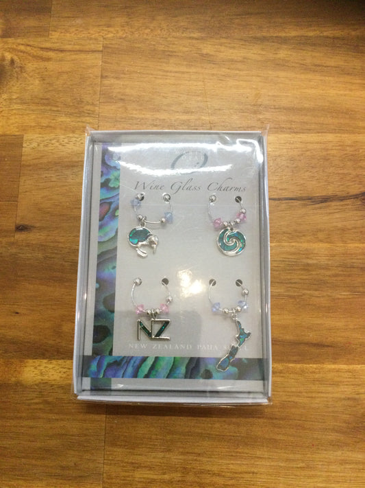 Paua Shell Wine Glass Charms