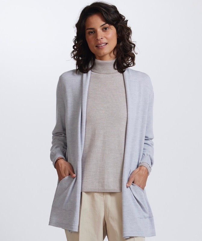 Open Front Longline Cardigan