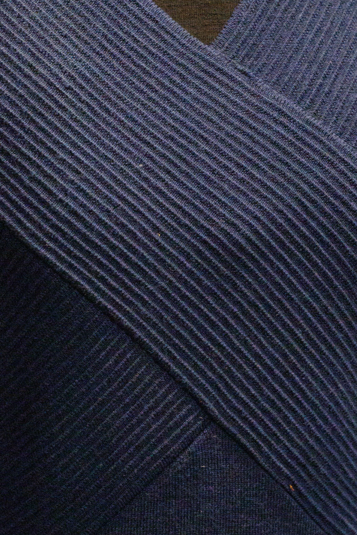 Rib Wrap V Neck Jumper