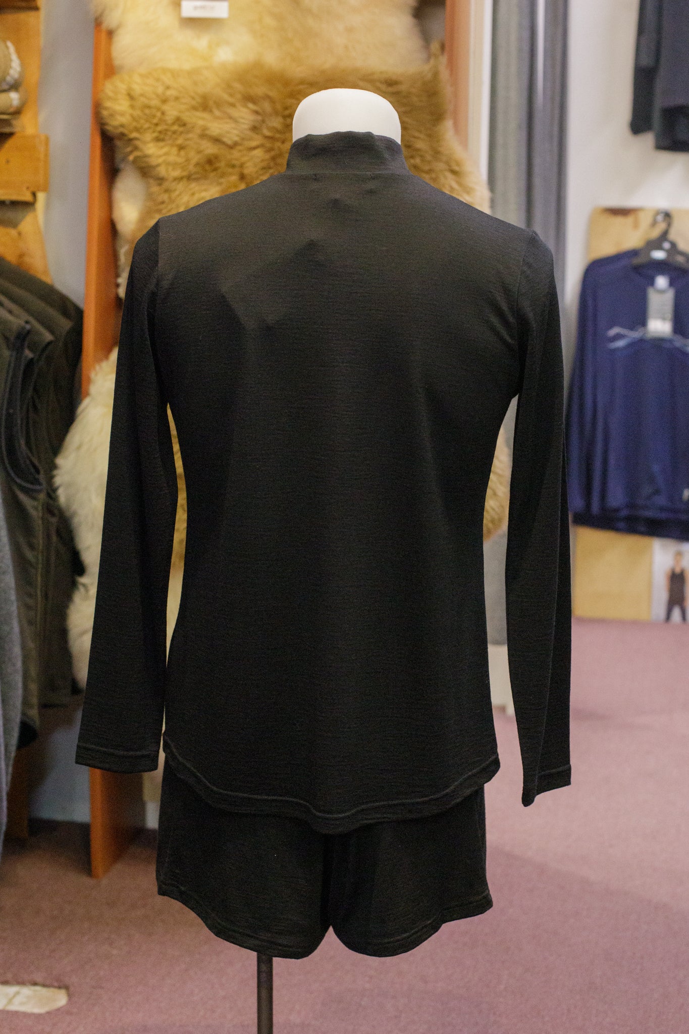 Long Sleeve Zip Neck Shirt