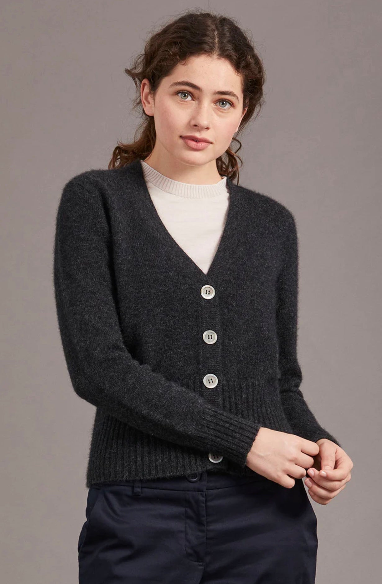 Rib Cardigan