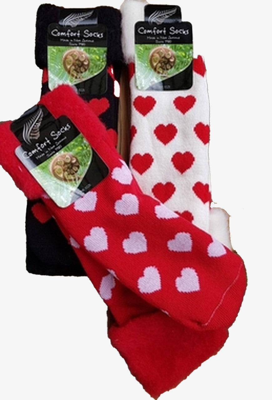 Heart Bed Socks
