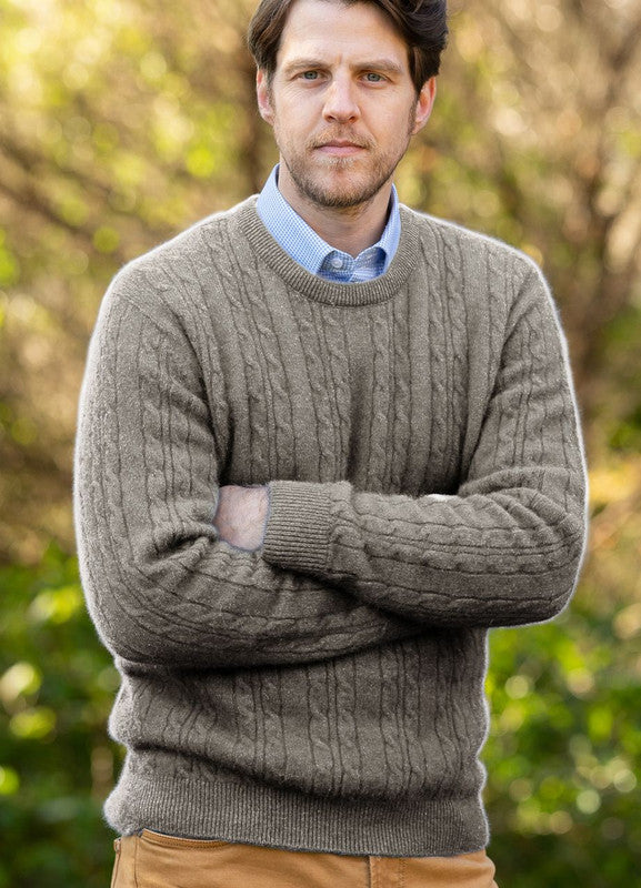 Cable Crew Sweater