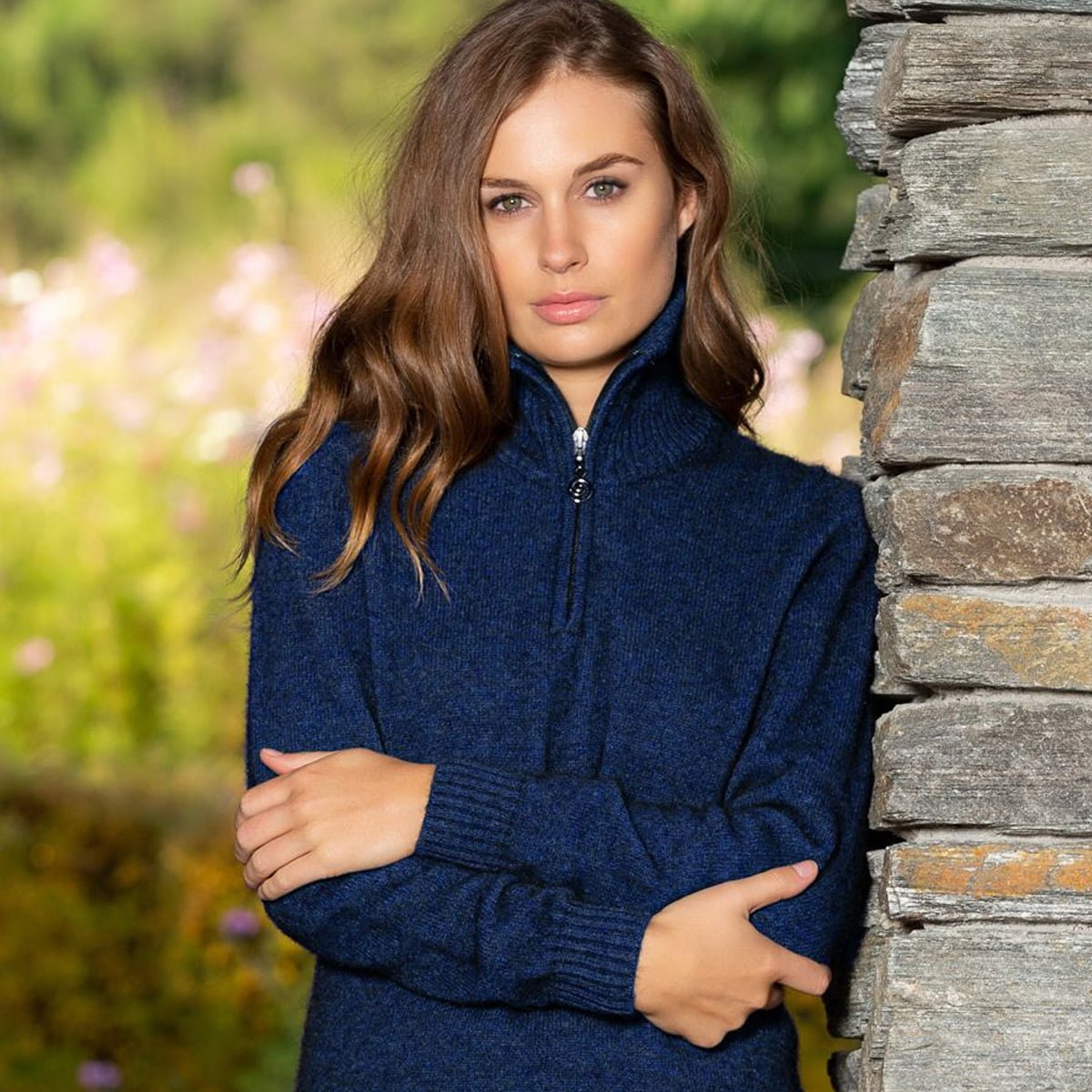 Teak Half Zip Jumper