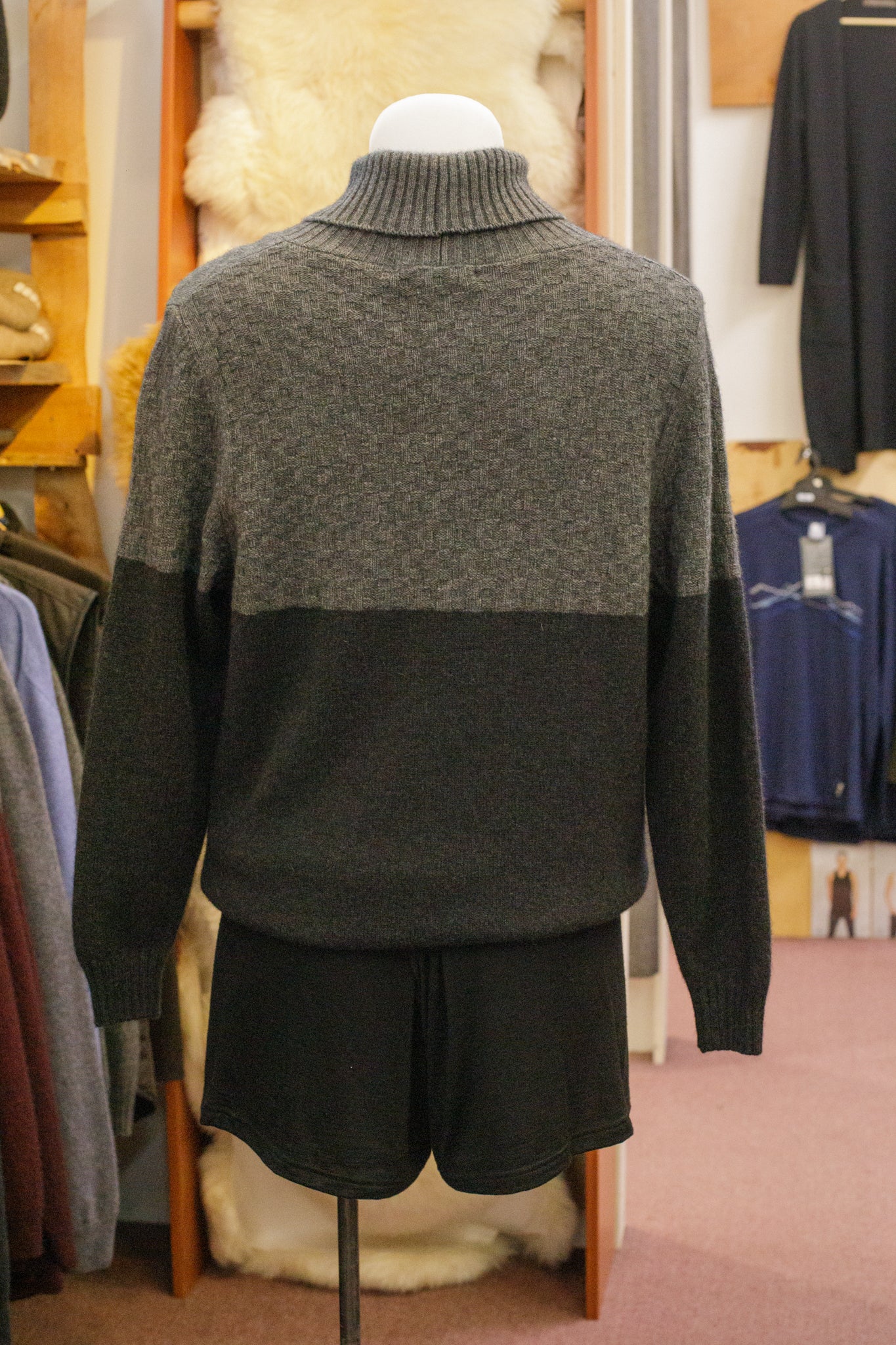 Two Tone Textured Sweater