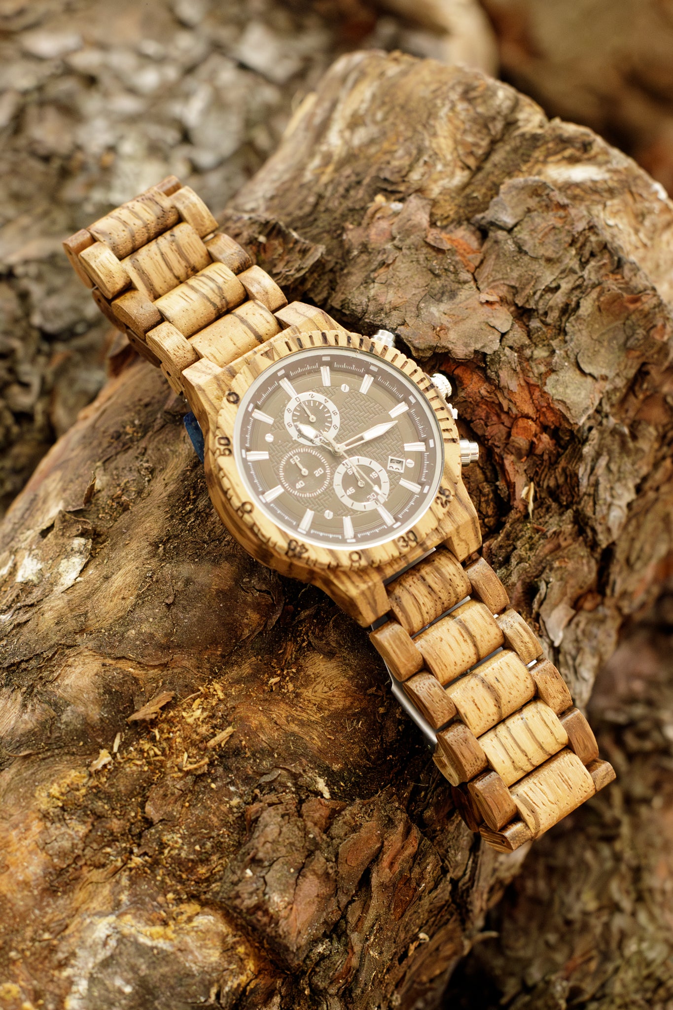 Etched Wooden Watch
