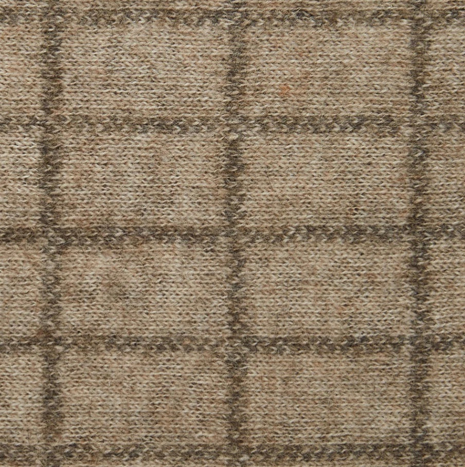 Possum Merino Check Scarf