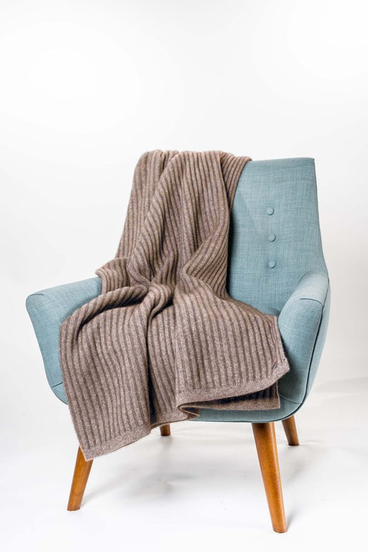 Luxurious Ribbed Throw
